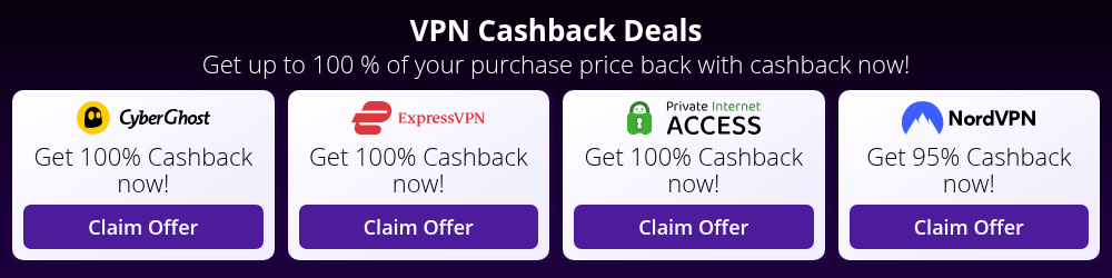 Best VPN Cashback Offers